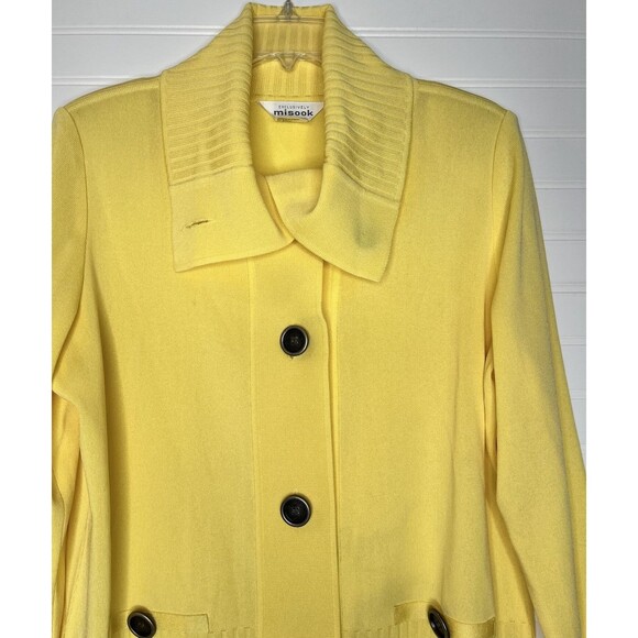 Exclusively Misook- Match Cardigan Sweater Set Santana Knit Yellow Medium - Picture 2 of 16